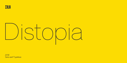 Distopia Font Poster 1