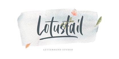 Lotustail Font Poster 1