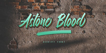 Astone Blood Font Poster 1