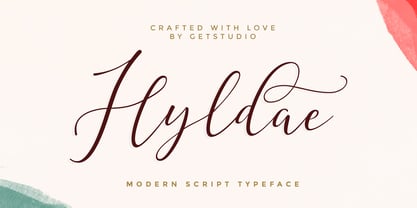 Hyldae Script Font Poster 1