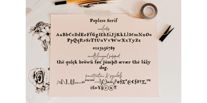Popless Font Poster 3