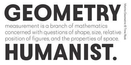 Matita Geometric Font Poster 9