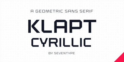 Klapt Cyrillic Font Poster 1