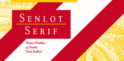 Senlot Serif Police Poster 1