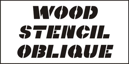 Wood Stencil Font Poster 4