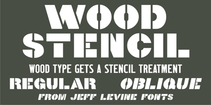 Wood Stencil Font Poster 1