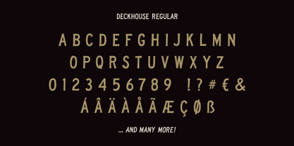 Deckhouse Font Poster 3