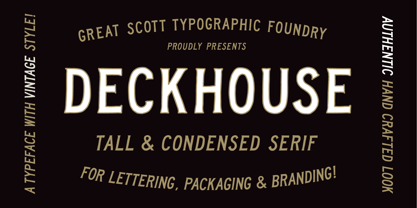 Deckhouse Font Poster 1