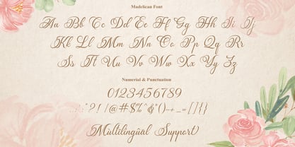 Madelican Font Poster 12