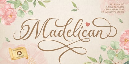 Madelican Font Poster 1