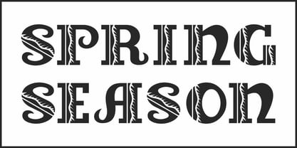 Spring Season JNL Font Poster 2