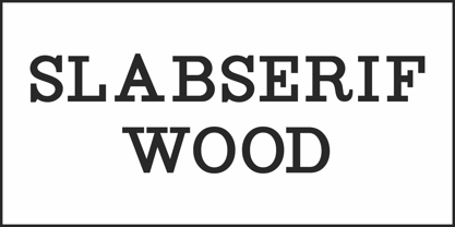 Slabserif Wood JNL Fuente Póster 2