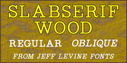 Slabserif Wood JNL Font Poster 1
