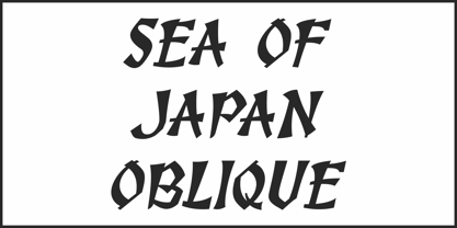 Sea of Japan JNL Font Poster 4