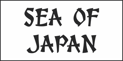 Sea of Japan JNL Font Poster 2