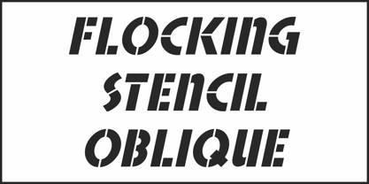 Flocking Stencil JNL Font Poster 4