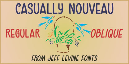 Casually Nouveau JNL Font Poster 1