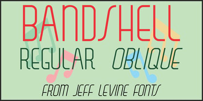 Bandshell JNL Font Poster 1