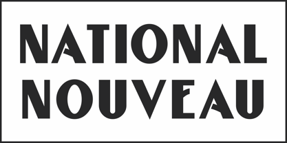 National Nouveau JNL Font Poster 2
