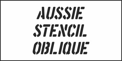 Aussie Stencil JNL Font Poster 4