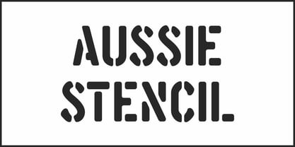 Aussie Stencil JNL Fuente Póster 2