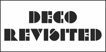 Deco Revisited JNL Font Poster 2