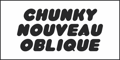 Chunky Nouveau JNL Font Poster 4