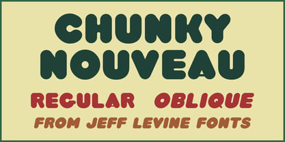 Chunky Nouveau JNL Font Poster 1