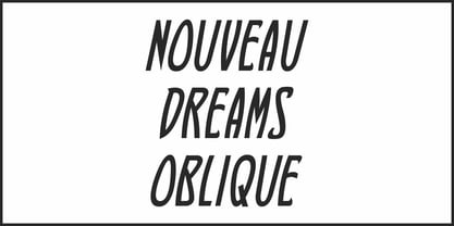 Nouveau Dreams JNL Font Poster 4