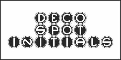 Deco Spot Initials JNL Font Poster 2