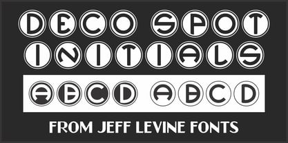 Deco Spot Initials JNL Font Poster 1