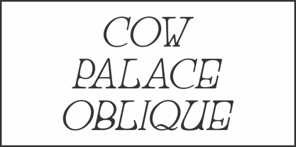 Cow Palace JNL Font Poster 4