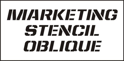 Marketing Stencil Fuente Póster 4