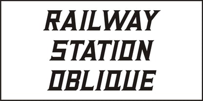 Railway Station Font Poster 4