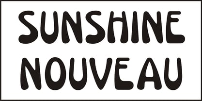 Sunshine Nouveau Font Poster 2