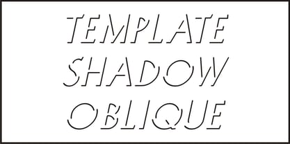 Template Shadow Font Poster 4