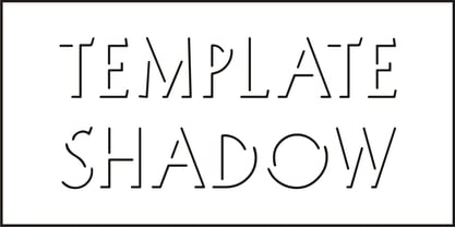 Template Shadow Font Poster 2