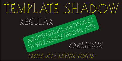 Template Shadow Font Poster 1