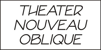 Theater Nouveau JNL Font Poster 4
