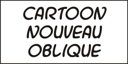 Cartoon Nouveau JNL Font Poster 4