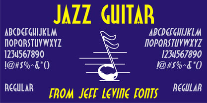 Jazz Guitar JNL Font Poster 3