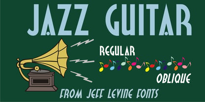 Jazz Guitar JNL Font Poster 2