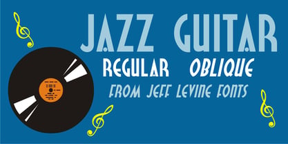 Jazz Guitar JNL Font Poster 1