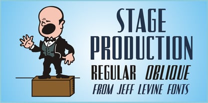 Stage Production JNL Font Poster 1