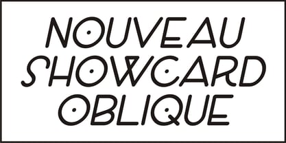 Nouveau Showcard JNL Font Poster 4