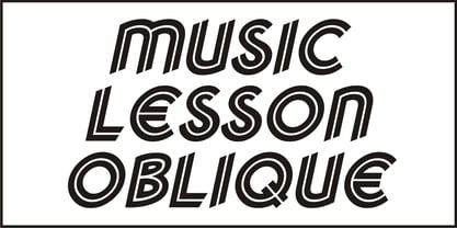 Music Lesson  JNL Font Poster 4