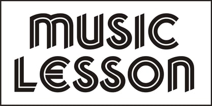 Music Lesson  JNL Font Poster 2