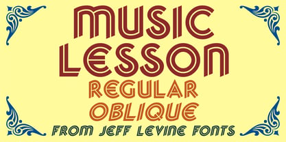 Music Lesson  JNL Font Poster 1