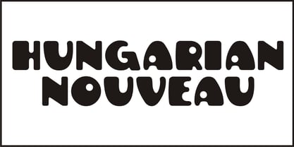 Hungarian Nouveau JNL Font Poster 2
