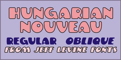 Hungarian Nouveau JNL Font Poster 1